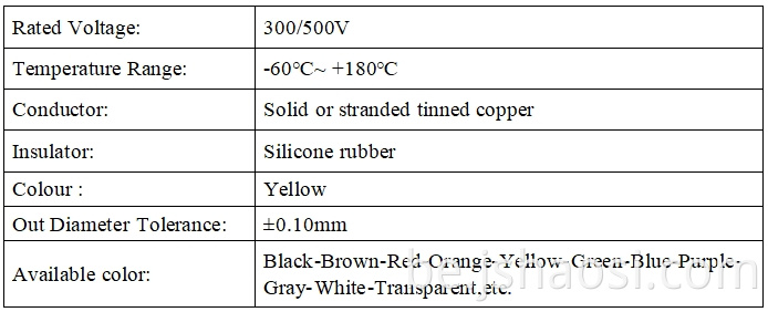 Silicone rubber insulation cable